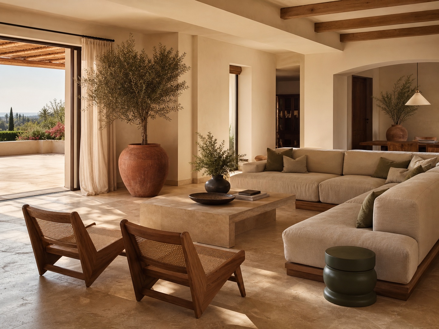 AI-generated Marbella concept for a mediterranean villa.